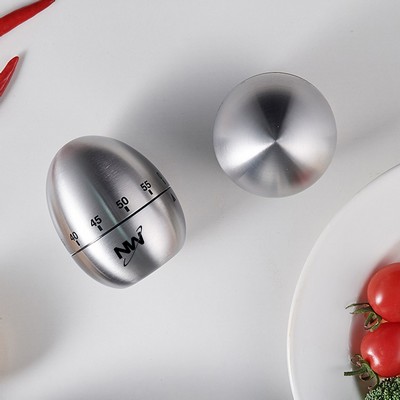 Stainless Steel Egg Shape Kitchen Timer