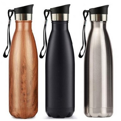 Bottles: Stainless Steel Double Walled Bottle 500ml Flip Lid