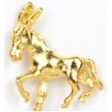 Gold Donkey Stock Cast Pin