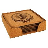 Square Cork 6-Coaster Set