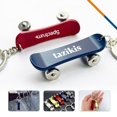 Mini Skateboard Keychain