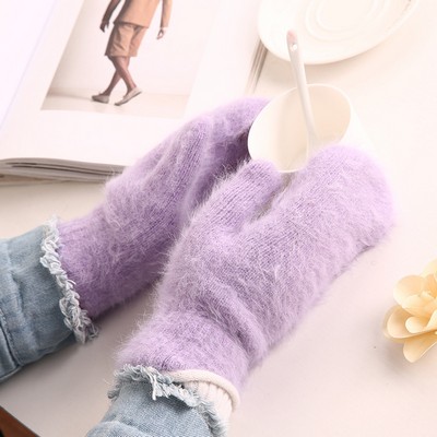 Fluffy Thick Outdoor Gloves