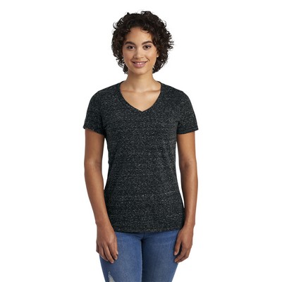 Jerzees Ladies' Snow Heather V-Neck T-Shirt