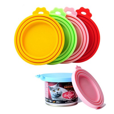 Multifunctional 3 in 1 Pet Canned Snack Food Sealing Lid