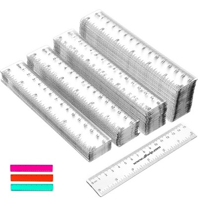 6 Inch Plastic School Ruler