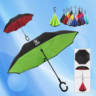 Innovative C-Handle Reverse Umbrella