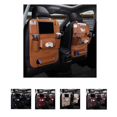 Car Backseat Storage Organizer Pu Leather