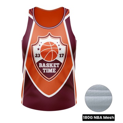 Women's Full Sublimation Basketball Jersey - 180G NBA Fabric