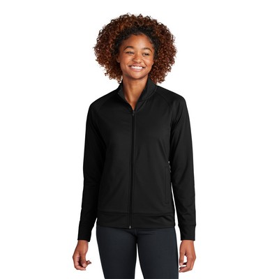 Sport-Tek® Ladies Sport-Wick Stretch Full-Zip Cadet Jacket