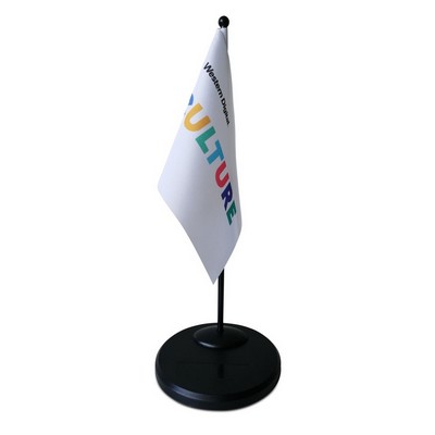 4"x6" Desk Flag w/Pole