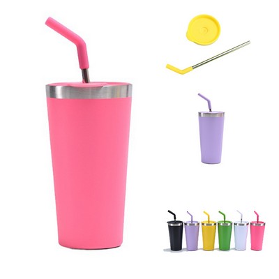 20oz.Vacuum Insulated Straw Cup with straw