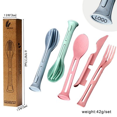 3 In 1 Plastic Cutlery Set Knife Fork Spoon