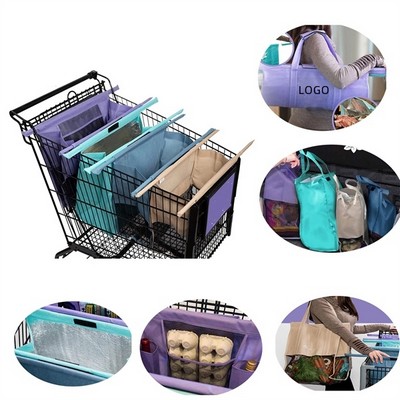 Reusable Grocery Cart Bags Set