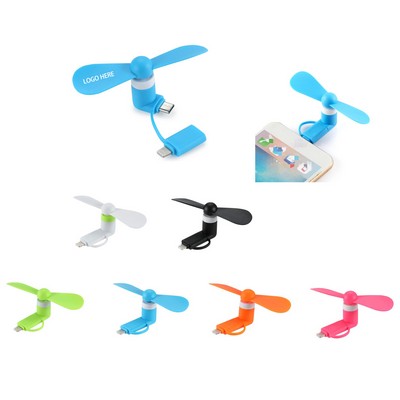 2-in-1 Mini Phone Fan