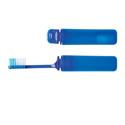 Blue Travel Toothbrushes