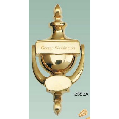 Solid Brass Door Knocker (Screened)