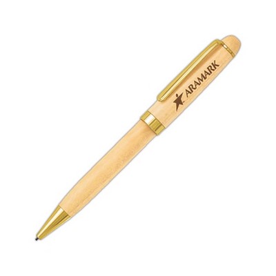 Maplewood Mechanical Pencil With Gold Trim