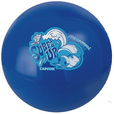 12" Inflatable Solid Blue Beach Ball