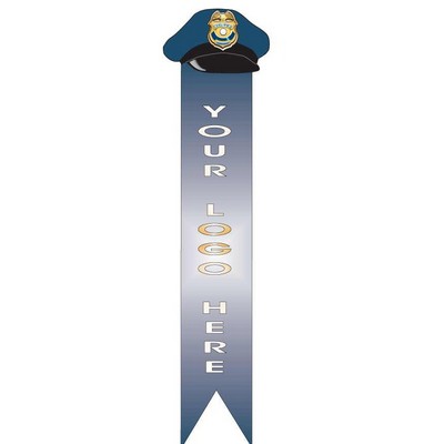 Police Cap Bookmark w/ Black Back