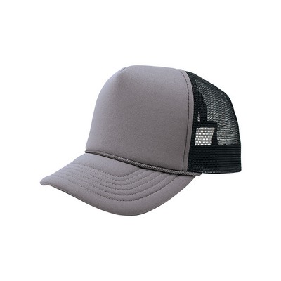 Summer Trucker Cap w/ Polyester Foam Front & Mesh Back