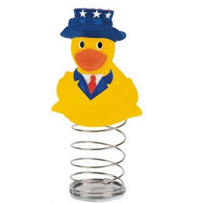 Rubber Patriotic Duck Bobble©