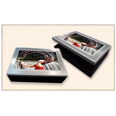 Brush Silver Photo Box