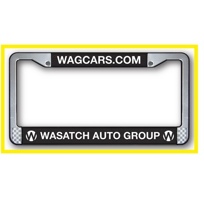 2 Step Plastic Raised Copy License Plate Frame