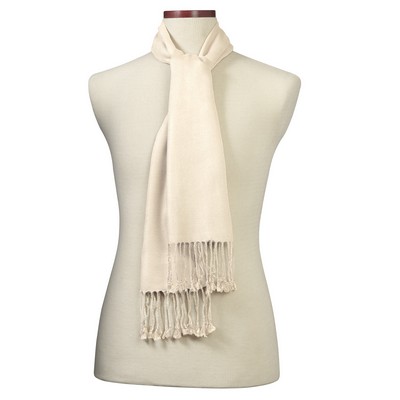 Ivory Bamboo Muffler Scarf