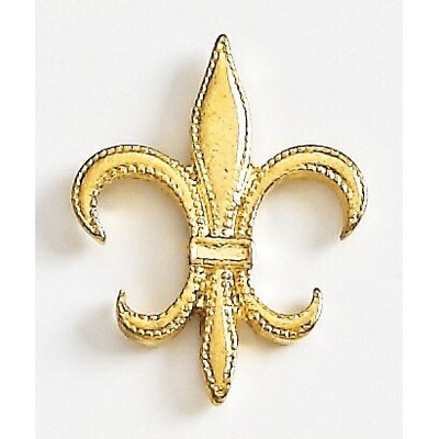 Fleur De Lis Marken Design Quick Ship Cast Lapel Pin (Up to 1")