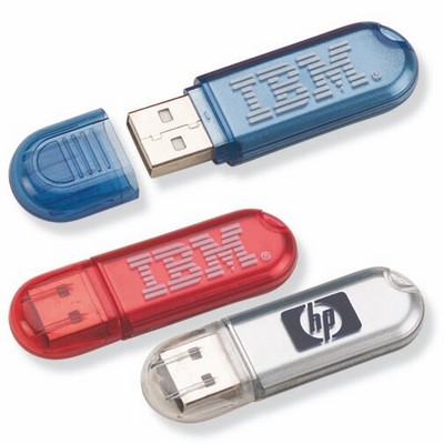 Mini USB Flash Drive w/Key Chain (2 GB)