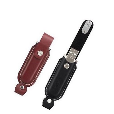 Leather Style #2 USB Flash Drive (512MB)