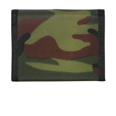 Woodland Camouflage Nylon Commando Wallet