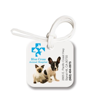 Small Square ID Tag Bag & Luggage Tag - Full Color