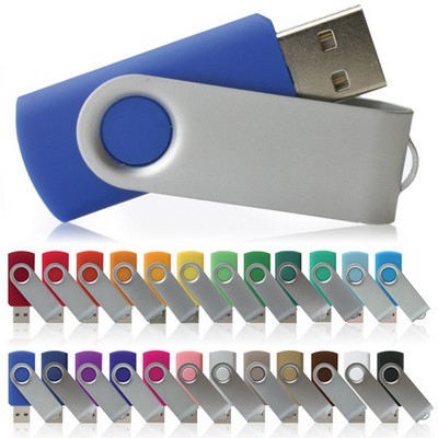 High Speed USB 2.0 Swivel Twister Flash Drive (256MB)