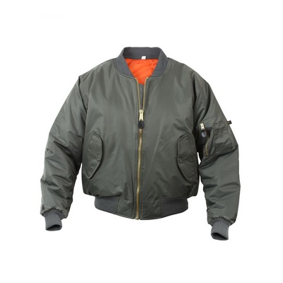 Adult Sage MA-1 Military Flight Jacket (2XL)