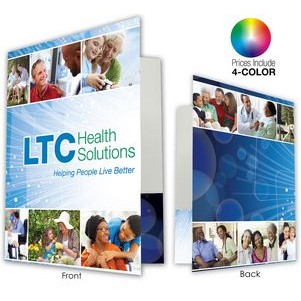 Pocket Folder **Price Includes Full Color Print, High Gloss Laminate Finish & Business Card Slots