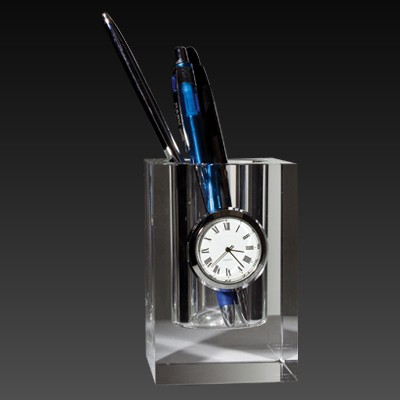 Desktop Pen Holder Clock