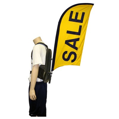 Double Sided Bow Backpack Banner