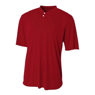 A4 Youth Tek Performance Henley Shirt