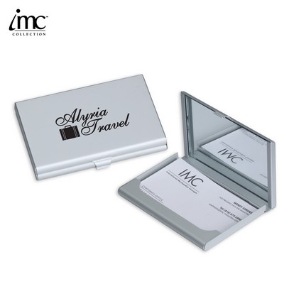 Tres Chic Business Card Case w/ Mirror