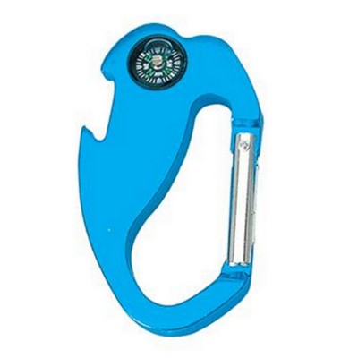 Carabiner w/Bottle Opener and Compass