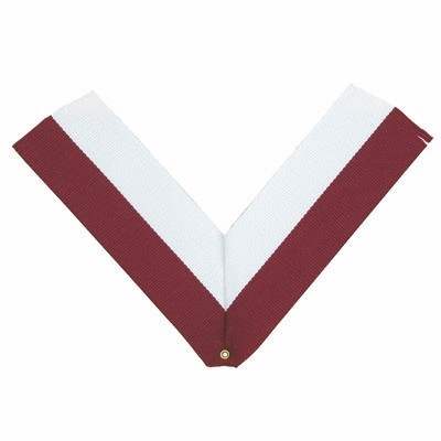 RP Series V-Neck Maroon Red & White Ribbon w/Eyelet