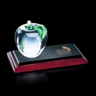 Apple on Rosewood - Green Leaf