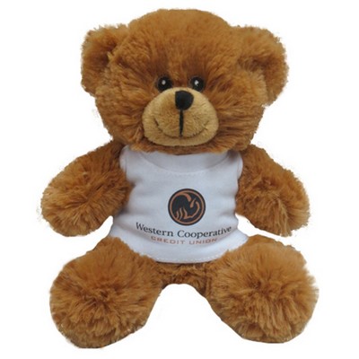 7" Bailey Brown Bear Stuffed Animal w/ T-shirt (7")