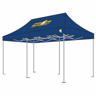 Heavy Duty Mega Aluminum 13x26 Cusotom Canopy Kit (Full Color Thermal Print, 1 Location)