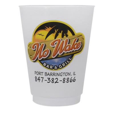 16 oz. Frost-Flex™ flexible Plastic Stadium Cup with RealColor360 Imprint