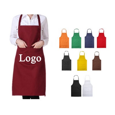 Chef Kitchen Apron w/2 Pockets