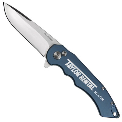 Sky Blue Turbo Lock Pocket Knife