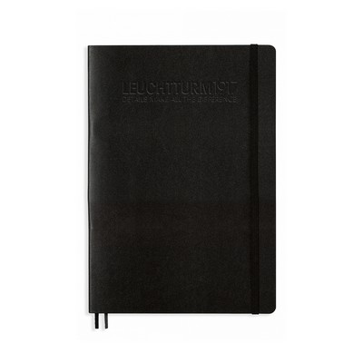 B5 Softcover Composition Notebook - Black, Dotted