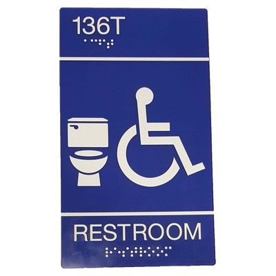 6" x 10" - Customizable Acrylic ADA Compliant Signs